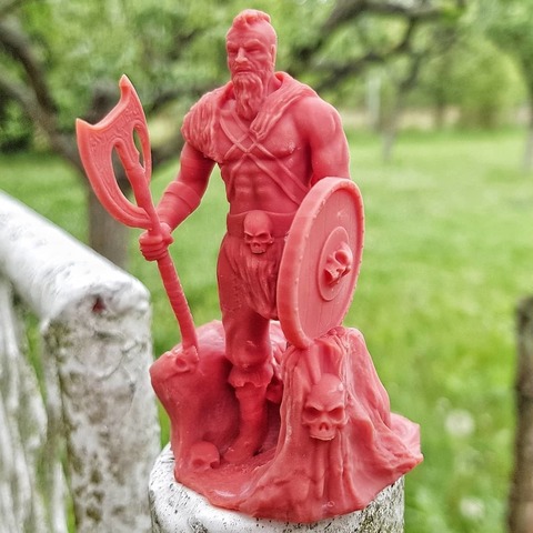 viking barbarian sculpture various vikings figure toy 3D print model - Mito3D
