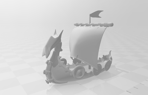 vichingo barca 3d print model - Mito3D