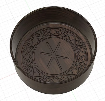 viking bowl home vikings rune 3d print model - Mito3D