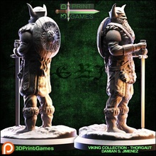 viking character - thorgaut pre-supported 3d model print board game dungeons and dragons tabletop nordic rpg escenery sculpture 3d print model - Mito3D