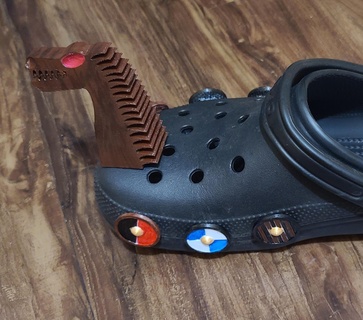 viking dragon bateau breloques crocs bouclier chaussures 3d print model - Mito3D