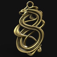 viking dragon pendentif bijoux bijou nœud celtique 3d print model - Mito3D