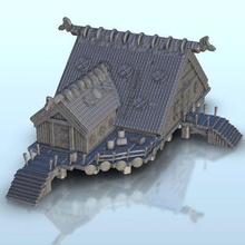 viking Porto escritório saga chamas guerra parafuso açao medieval sigmar martelo arquitetura escandinavo miniaturas construção cenário jogo figuras jogos terra 3d print model - Mito3D