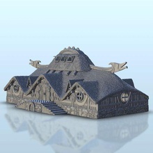 viking casa 26 saga chamas guerra parafuso açao medieval sigmar martelo arquitetura escandinavo miniaturas construção cenário jogo figuras jogos terra 3d print model - Mito3D