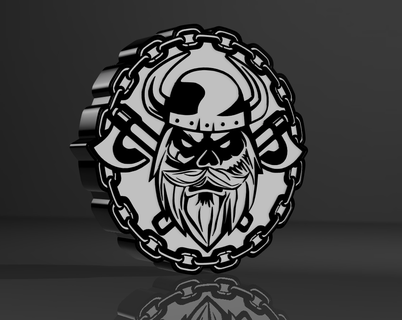 viking lamp viking norse barbarian viking helmet viking shield warrior  3d print model - Mito3D