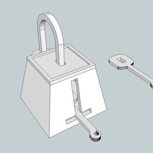 viking lock game history key living locks locksmith padlock reenactment roman serrure working props 3d print model - Mito3D