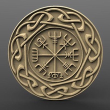 norse viking sembolü sanat semboller cnc yönlendirici Ortaçağ celtic 3d print model - Mito3D