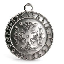 viking pendant vegvisir jewelry jewel medieval fantasy thor 3d print model - Mito3D