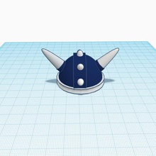 viking casque divers jouets 3d print model - Mito3D