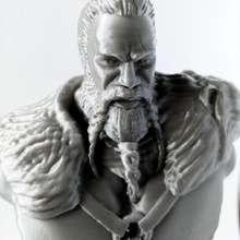 guerreiro viking vários cr10 creality urso prusa brinquedo do busto 3d print model - Mito3D