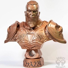 viking guerrier buste 3d print model - Mito3D