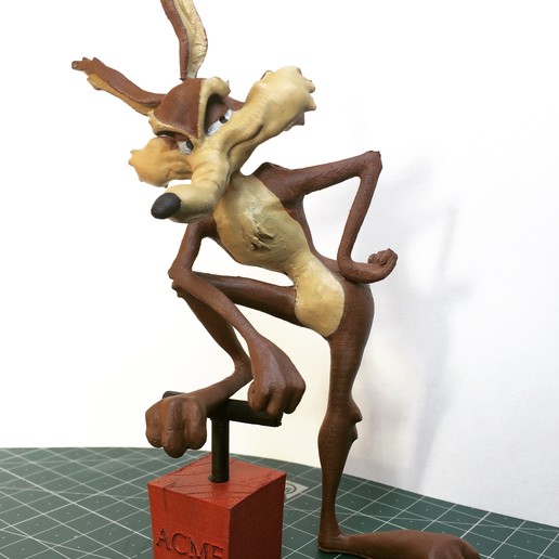 vil coyote jeu toons loney animaux 3D print model - Mito3D