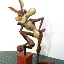 vil coyote gioco toons loney animali 3d print model - Mito3D