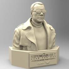 vilain jean claude van damme art chest actor american ugly expendables 2 movie 3d print model - Mito3D