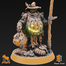 vile corrupted - pumpkin farmer game halloween zombie scythe plague rot pestilence knight demon free presupported supported 3d print model - Mito3D