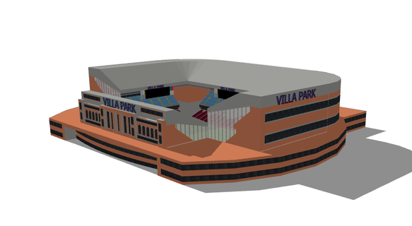villa parque estádio 2023 futebol nfl nba mlb nhl Inglaterra aston 3d print model - Mito3D