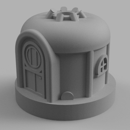 aldea de la yurta arquitectura los edificios estructuras terreno mesa tablero rpg campesino medieval cabaña casa edificio 3D print model - Mito3D