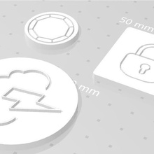 vilão token jogo disney a de tokens brinquedo acessórios 3d print model - Mito3D