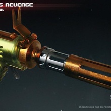 vilmarhs vendetta pistola blaster gioco oggetti di scena replica cosplay starwars 3d print model - Mito3D