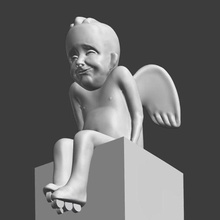 vilnius roller angel boy art novotel hotel cute lithuania penta studio 3d print model - Mito3D