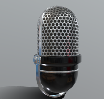 vinho microfone 3d print model - Mito3D