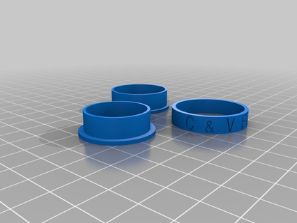 vincent 135 customized rings jewelry 3d print model - Mito3D