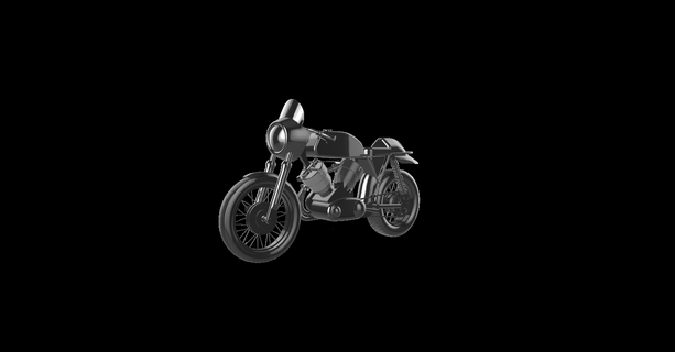 vincent black lightning cafe racer moto motorbike motorcycle motor bicycle le motocycle la motorrad motocykl motocicletta 3d print model - Mito3D