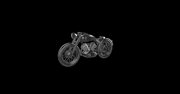 vincent black shadow cafe racer 1955 moto motorbike motorcycle motor bicycle le motocycle la motorrad motocykl motocicletta 3d print model - Mito3D