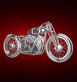vincent bobber girder forks 1952 998cc motorbike motorcycle bike motor bicycle two-wheeled vehicle biker sport moto top speed turbo roadster chopper 3d print model - Mito3D
