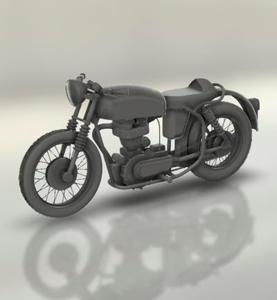 vincent veneno thruxton 1965 moto motocicleta bicicleta motor two wheeled vehículo motociclista deporte turbo coche turismo helicóptero 3d print model - Mito3D