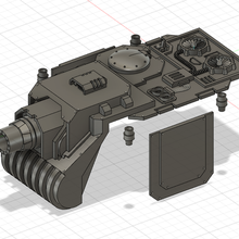 vindicator conversion game 30k horus heresy warhammer space marine rhino 3d print model - Mito3D