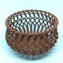 vine basket home weave wicker woven 3d print model - Mito3D