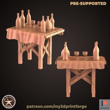 vigne marchande table 3d print model - Mito3D