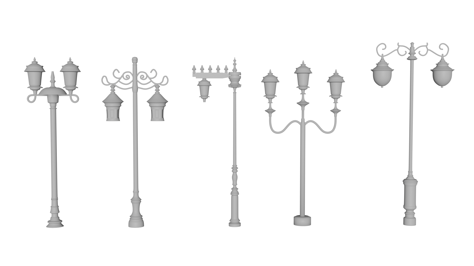 Vintage 3d strada luce modello storico lampione antico lampada inviare illuminazione design classico all'aperto arredamento architettonico nostalgico retrò urbano old fashioned dettagliata architettura tradizionale 3D print model - Mito3D