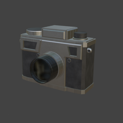 vintage camera blend stl art model texture 3d print model - Mito3D