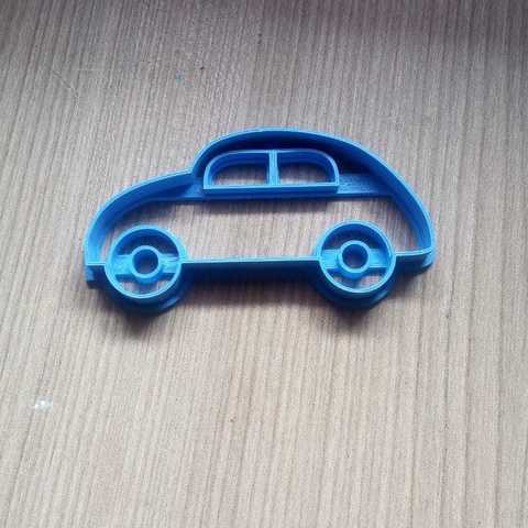 vintage car cookie cutter home 3D print model - Mito3D