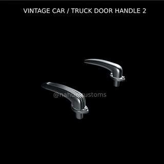 vintage car truck door handle 2 rc r c slot custom diecast model kit fat fendered coupe sedan 1930 30s kustom lowrider 3d print model - Mito3D