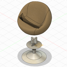 vintage chair phone stand 3d print model - Mito3D