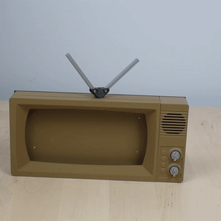 Vintage crt tv Telefono titolare supporto per telefono smartphone vecchio antico 3d print model - Mito3D