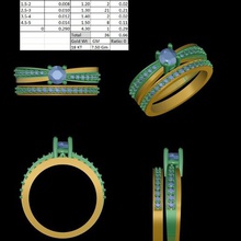 vintage engagement rings jewelry 3d print model - Mito3D