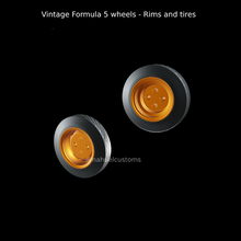 Clásico fórmula 5 ruedas llantas carrera coche vehiculo modelo equipo rc personalizado fundido presión 3d print model - Mito3D