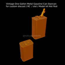 Vintage gallone metallo benzina stancan personalizzato pressofuso rc fessura modello kit caldo asta gas diorama 3d print model - Mito3D