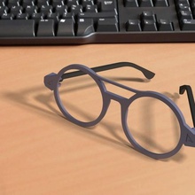 vintage glasses - 3d printable fashion sunglasses articulated 1print hinge single print no post processing 3d print model - Mito3D