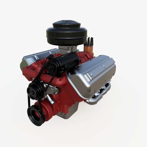 vintage hemi engine v8 3D print model - Mito3D