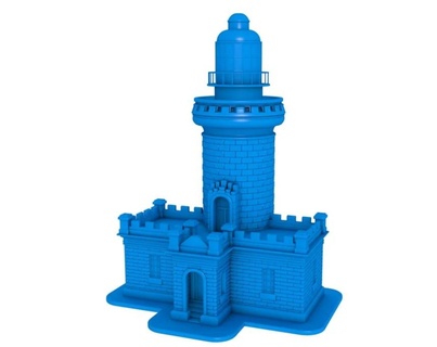 vintage lighthouse building stl alexandria tower monument greece history house file printer 3d print model - Mito3D