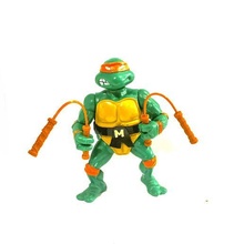 nostaljik Michelangelo mınçıka rakamlar silahlar kaplumbağalar tmnt oyun arkadaşları 3d print model - Mito3D