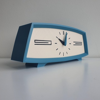 vintage modern clock inspired soviet majak ussr decor design 3d print model - Mito3D