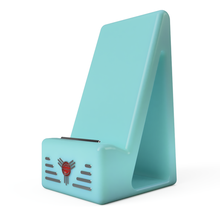 vintage phone holder gadget cell communication desk desktop table endtable fashion office house nice night stand organize organizer style retro shape stylish tabletop triangle mobile 3d print model - Mito3D