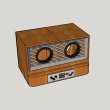 vintage post gadget radio in stato di gravidanza posizione audio 3d print model - Mito3D
