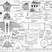vintage rocket ship buck rogers flash gordon star wars trek space spaceship model 3d printer 3d print model - Mito3D